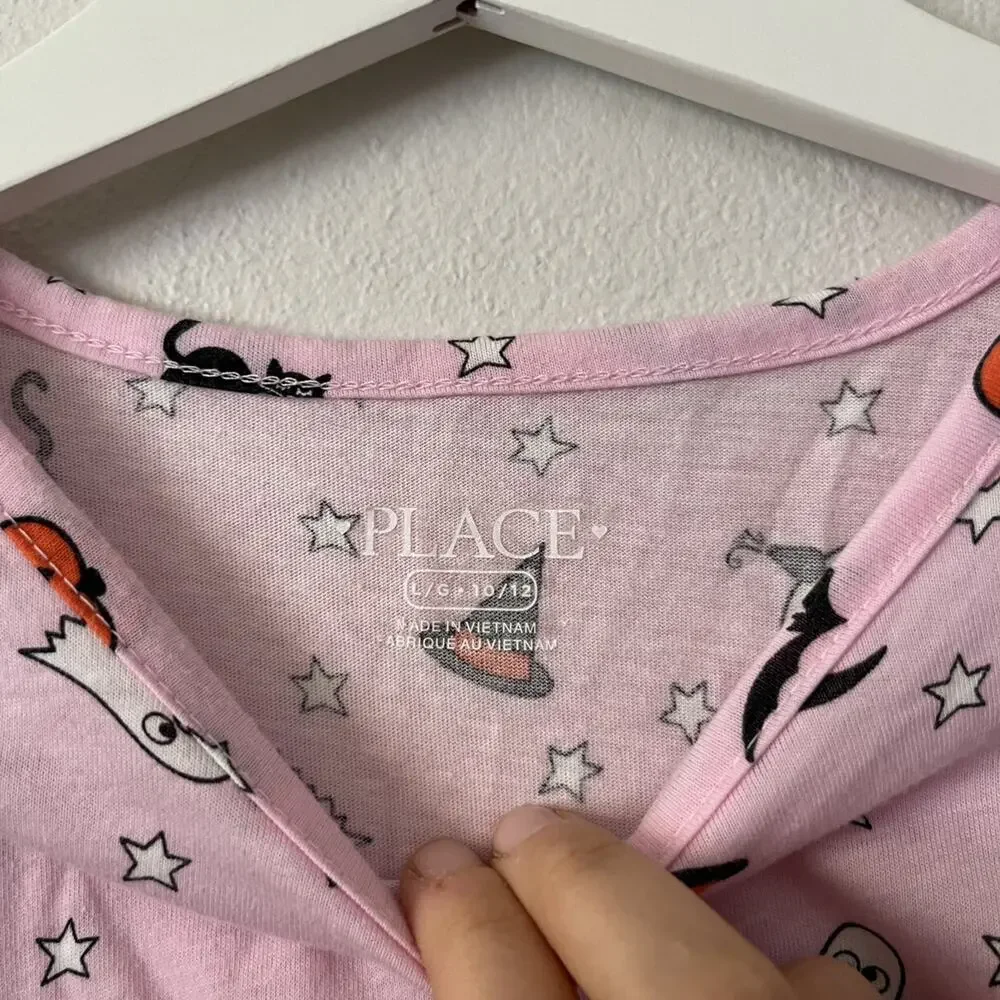 Children's Place Pink Halloween Long Sleeved Tee - 10/12